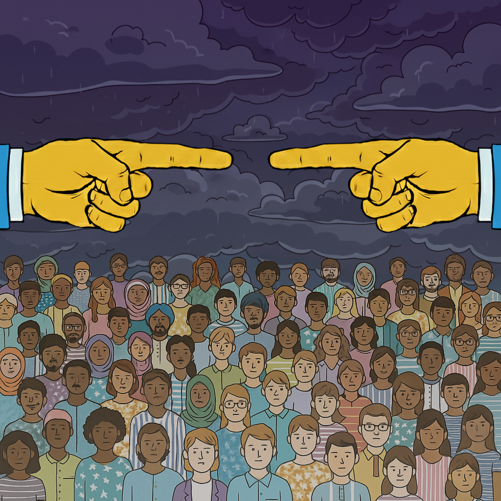 Illustration of the concept of toxic othering